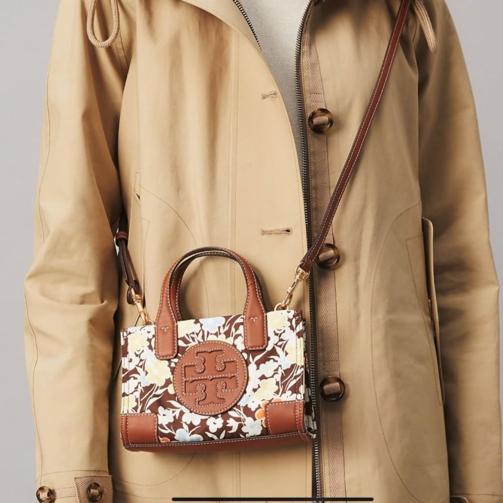 NWT TORY BURCH ELLA PRINTED MICRO REVERIE TOTE - Picture 3 of 7